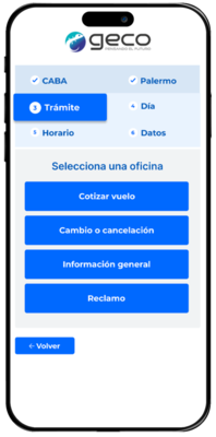 SoloTurnos Empresas - Seleccion tramite
