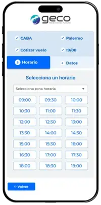 SoloTurnos Empresas - Seleccion horario
