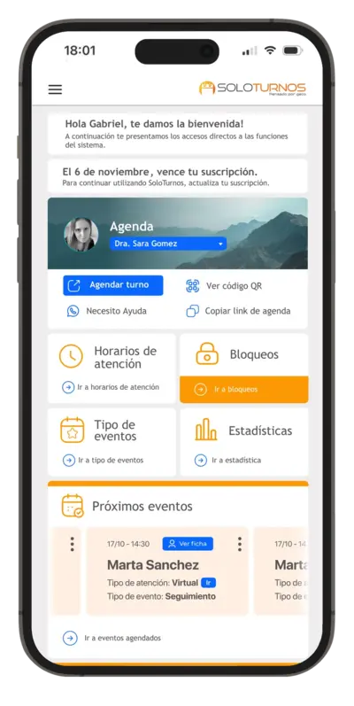 Inicio de SoloTurnos