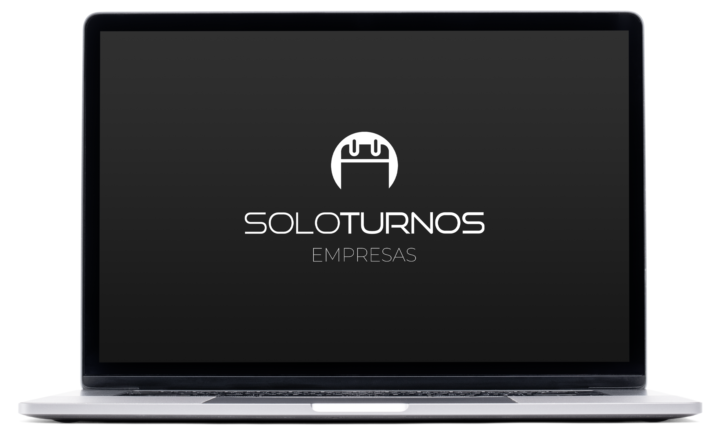computadora con logo de SoloTurnos