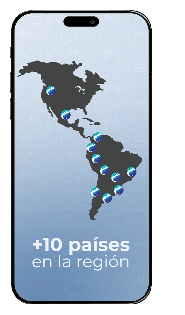 Geco mapa Latam